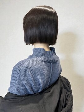 シエル バイ ケンジ 登戸 生田(CIEL by KENJE) 顎下2cm切りっぱなしタッセルボブ20代