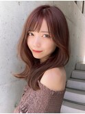 似合わせカットで大人可愛いヘア!ほんのり暖色カラーが可愛い◎
