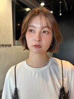 ガーデントウキョウ(GARDEN Tokyo) タッセルボブ/ベージュカラー/顔まわりカット/小顔ボブ