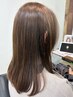 カット+ベーシックカラー+アルカリキャンセル+艶コートTr￥9900