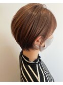 ショート×ピンクベージュ_市川