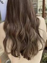 バランス BALANCE ショコラアッシュ/波巻き/ふんわりカールロング