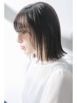 リノナ(Linona) ミストバング くびれヘア ブルーグレージュ 【LINONA　藤田】