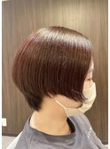 20代30代40代大人可愛い小顔前下がりショート