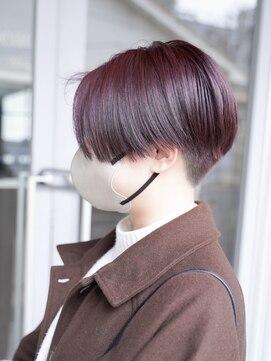 シャロン(SHARON) 【SHARON原宿】ラベンダーピンク×ハンサムショート