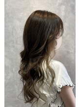 アンバー(Amber)&nbsp;夏のヘアアレンジハイライトカラーサーフカール/札幌/南区/川沿6