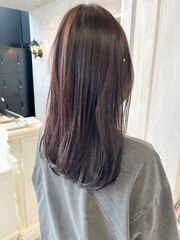 福山人気酸性ストレートナチュラル韓国風流し前髪ゆる巻き20代