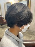 orsohair x センターパートのブルーブラック