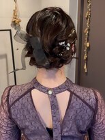 ブルーメ(Blume...) 【結婚式・お呼ばれヘアセット】ゆるふわシニオン♪