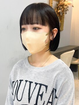 オズ 郡山桑野店(OZ) ダブルカラー外ハネボブインナーカラーハイライトケアブリーチ