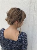 ツインシニョンアレンジ池袋韓国ヘアセット