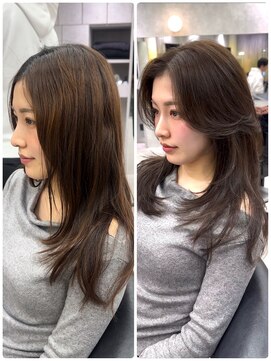 シティ(CITY) レイヤーカット ロングレイヤー かきあげ前髪
