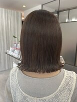 ノーム バイ アウラ(norm. by aura)&nbsp;くすみベージュ　透明感カラー　切りっぱなしボブ