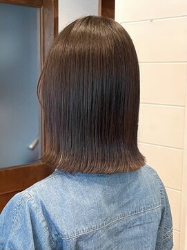 ロンド ボーイ 表参道(Lond BOY) 切りっぱなし結べるボブ髪質改善韓国顔周りカット縮毛矯正表参道