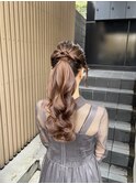 ふわふわボリュームポニーテール