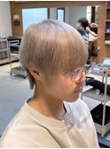 ミルクティーベージュ/ラウンドマッシュ/ホワイトミルクティー