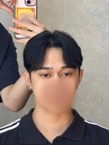 エクシア 六甲道店(EXCIA)&nbsp;曲がる縮毛矯正/センターパート/韓国メンズヘア