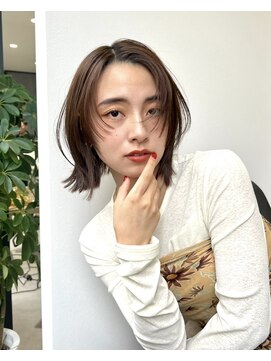 ラボヌールヘアー シェリ 久喜店(La Bonheur hair cheri) ぷつっとボブ/顔まわりレイヤー/レイヤーボブ