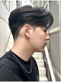 センターパートニュアンスパーマ