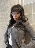 パーマ風コテ巻き