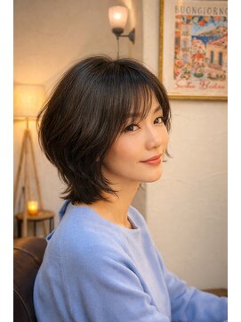 ぺたんこ髪や、エイジングでも○艶髪レイヤースタイル