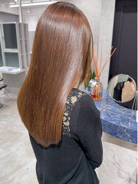 アールヘアーデザイン 藤が丘(r hair design) サラツヤロングベージュカラーブリーチしない透明感カラー