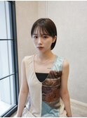 【ブリーチなし】透明感カラー×小顔ショート