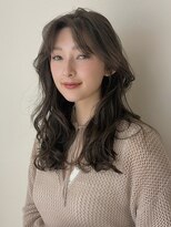 フィルムス 横浜(FILMS+)&nbsp;デジタルパーマ/ミディアムレイヤー/韓国巻き風/顔周りカット