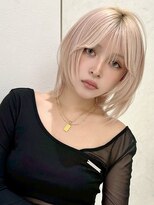 アイトーキョーエス 渋谷(AI TOKYO S) ハッシュカット/グレージュ/デザインカラー/渋谷