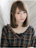 『ROMA』透明感グレージュ大人かわいい小顔ナチュラルボブディ