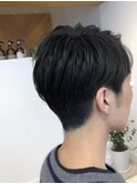 ツーブロックショート
