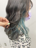 アライブ キチジョウジ(ALIVE Kichijoji)&nbsp;ターコイズブルー×インナーカラー/イヤリングカラー