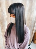 『 ネイビーブルー&シルバー☆ 色落ち楽しむカラー 』
