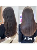 ダメージレスで自然な縮毛矯正/自分史上最高の艶髪に