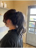 透明感のあるグレージュカラー