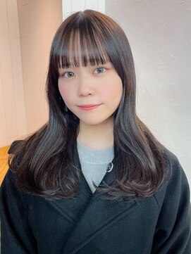 アルバム 池袋(ALBUM) カーキベージュレイヤーロング美髪フレンチカジュアル_ba491191