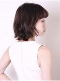 デザインカラーレイヤーカットウェットヘアオリーブベージュ0704