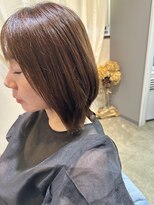 ワ ヘアー(wa-hair)&nbsp;ウルフマッシュ_ウルフボブ_冬カラー_髪質改善*オリーブベージュ