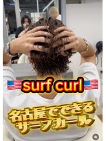 ビカム 名駅(become)&nbsp;サーフカールパーマ×メンズウルフ/名古屋/名駅