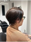 ショート×頭皮に優しいノンジアミンカラー【船橋/白髪ぼかし】