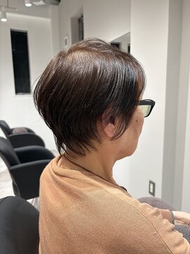 ハーツ 船橋(HEARTS) ショート×頭皮に優しいノンジアミンカラー【船橋/白髪ぼかし】