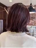 【macana】ピンクブラウン ブリーチ無し ボブ 登戸