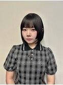 黒髪ボブ＊姫カット