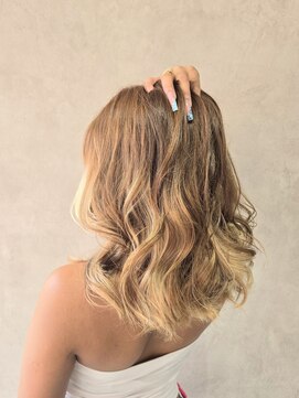 エンクス(enx) くびれヘア/アプリコットオレンジ/ハイライトカラー/鶴ヶ峰AW72