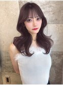 学割U24 韓国風 ウルフ フェイスレイヤー 顔周り 前髪