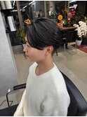 曲がる縮毛矯正/men's/センターパート/ダウンパーマ/新宿/藤沼