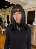 フェイスレイヤーレイヤーカット艶髪ハッシュカット顔まわり