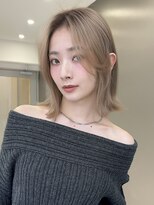 サンドイエナ 横浜店(sand yena)&nbsp;ぱつっとボブ/韓国ボブ/横浜/ヘーゼルベージュ