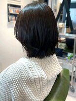 ノッポサン(Noppo3)&nbsp;ミディアムレイヤー 顔周りカット ワンカール アッシュブラウン
