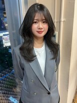 アクシス 栄店(`AXIS)&nbsp;森崎ワンホンレイヤー/ミルクティーブロンド/ダークブルー/栄